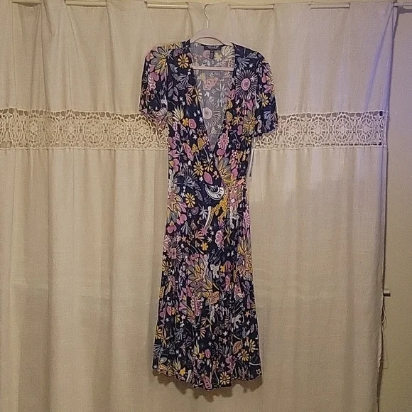 Modcloth size 6 wrap dress - Picture 1 of 4